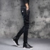 Quần jean nam Nam học sinh trung học cơ sở Slim Fit Bàn chân thon gọn Cá tính Quần nam Quần nam - Quần jean Quần jean