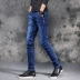 Quần jean nam Nam học sinh trung học cơ sở Slim Fit Bàn chân thon gọn Cá tính Quần nam Quần nam - Quần jean Quần jean