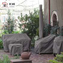 Customized sofa waterproof cover terrace table and chair coffee table sun protection and rainproof cover Oxford tarp machine equipment protection