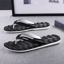 Slipper Men Summer Flip-flops Korean fashion fashion outside wear 2021 New Men non-slip outdoor beach slippers