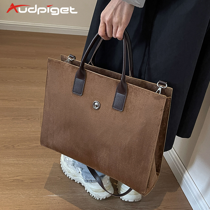 Briefcase for Women Commuting 14inch Laptop Tote Bag High-End Handbag Office Document Crossbody Bag