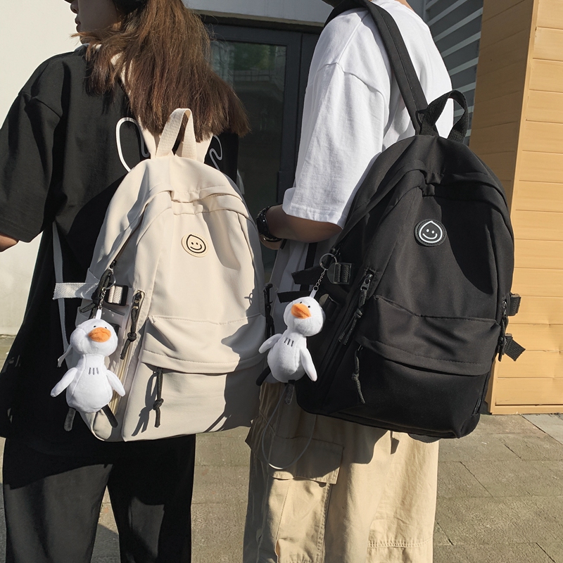 Backpack Men's Trendy Brand College Student Simple Travel Bag Female Large Capacity Junior High School Student High School Japanese School Bag Men