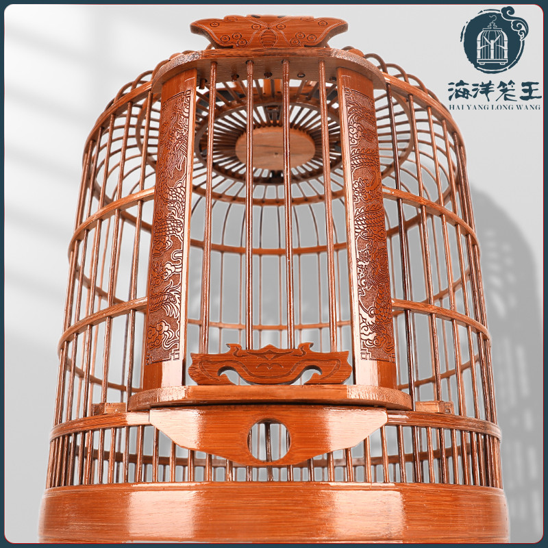Marine Bird Cage Large Whole Guizhou Painting Brow Cage Boutique Full of accessories Old bamboo Eight Gothic cage made of bamboo large number handmade