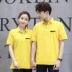 Gu Weibo vạt áo yếm Áo sơ mi cộc tay ngắn tùy chỉnh cotton cá tính áo thun nam polo Polo