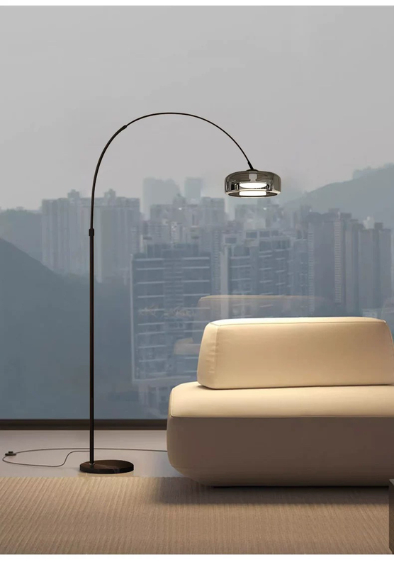 Minimalist Italian Floor Lamp Next to the Sofa in the Living Room, Fishing Lamp, High-End Light Luxury Art Bedroom Bedside Standing Lamp
