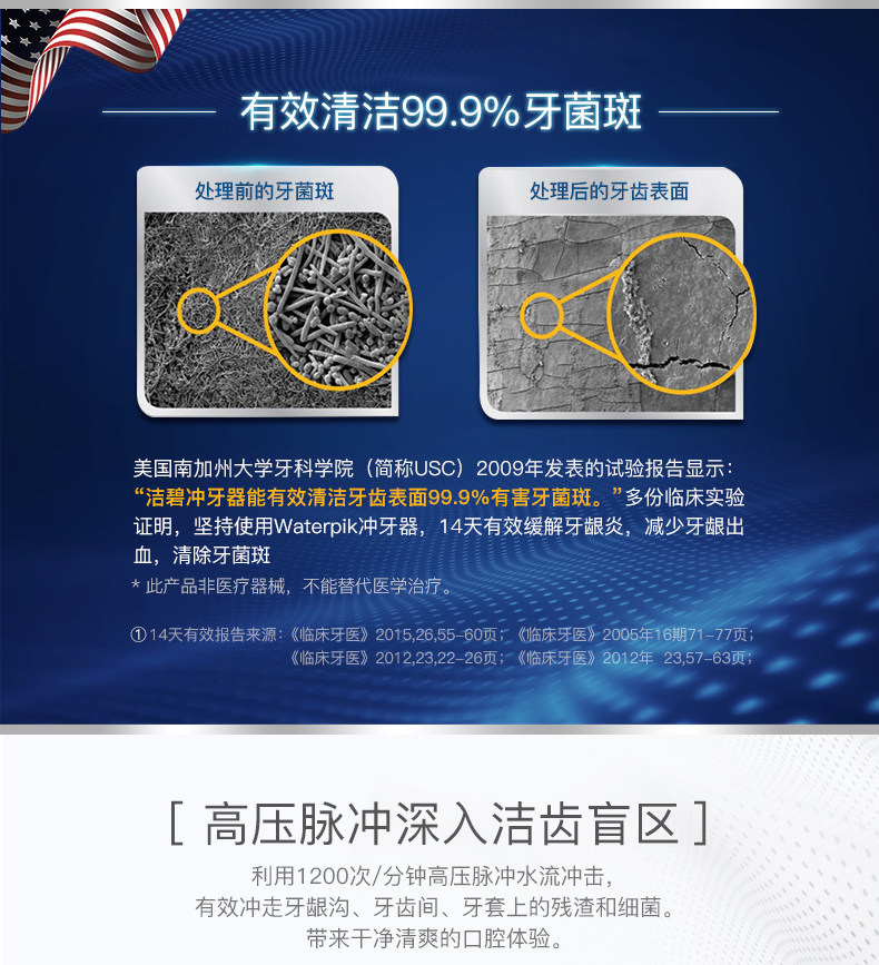 美国进口 洁碧 WF-03EC 便携冲牙器 图4