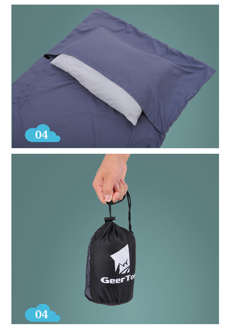 [Cửa hàng chính thức] Túi ngủ cotton GEERTOP Gituo lót di động nhẹ cắm trại 210 x 80 cm - Túi ngủ túi ngủ mùa đông