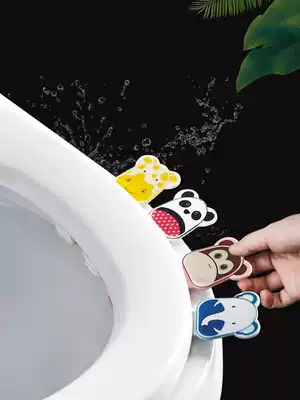 Toilet holder creative lifting toilet lid handle anti-dirty portable flap cartoon toilet handle cover cover