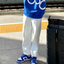 SANBAI Sanbai casual pants mens heavy-duty all-match autumn leggings white trousers mens sports sweatpants tide