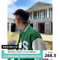 SANBAI 3-100 Sport Leisure Baseball Uniform Spring Towel Embroidered Jacket Easy Boy Denim Jacket Male Tide