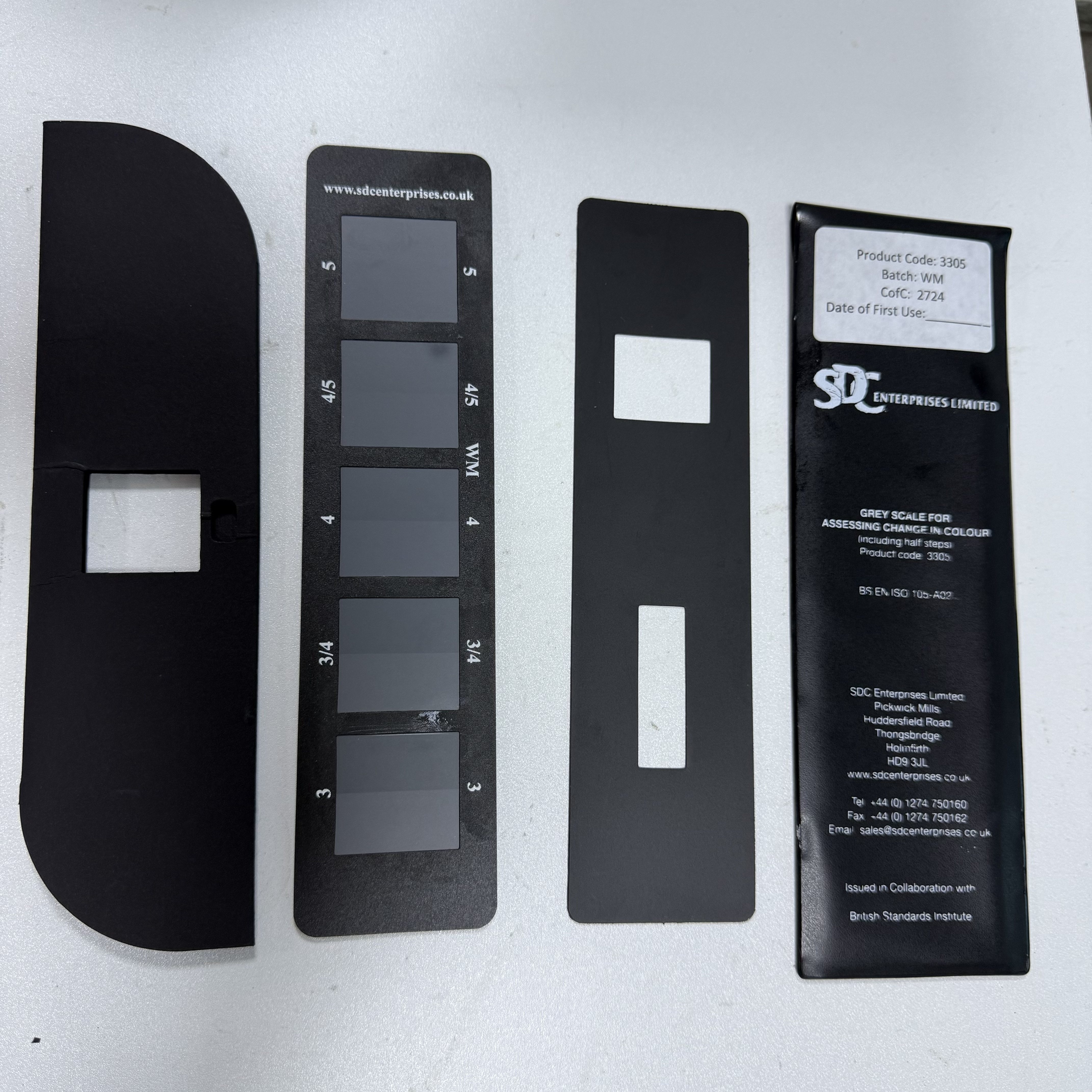 祈色国际标准英国SDC沾色灰卡ISO 105 A03：色彩牢度的秘密武器，你值得拥有！-色卡-淘宝百科网