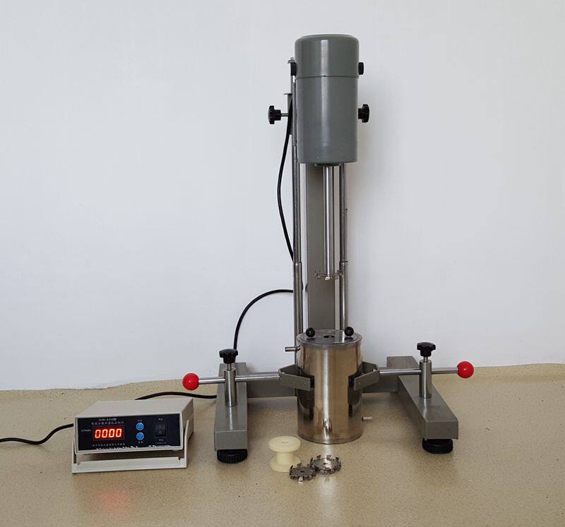 杭州齐威小型油墨涂料实验室分散研磨机FS-1100D 1.1KW配不锈钢桶