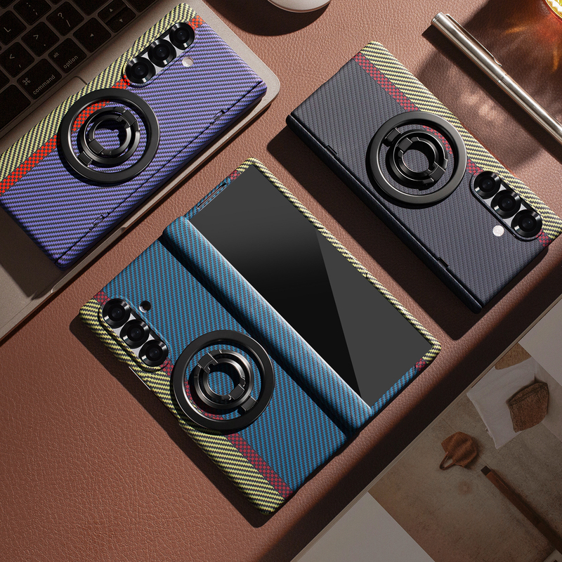 Weelai Is Suitable for Samsung Zfold7 Phone Case, Ultra-Thin Carbon Fiber Kevlar Aramid Central Axis Anti-Drop Protective Case, Zfold6/5/4/ 70% off Foldable Screen Case with Integrated Film, Magnetic Rotating Stand Weelai Is Suitable for Samsung Zfold7 Phone Case, Ultra-Thin Carbon Fiber Kevlar Aramid Central Axis Anti-Drop Protective Case, Zfold6/5/4/ 70% off Foldable Screen Case with Integrated Film, Magnetic Rotating Stand