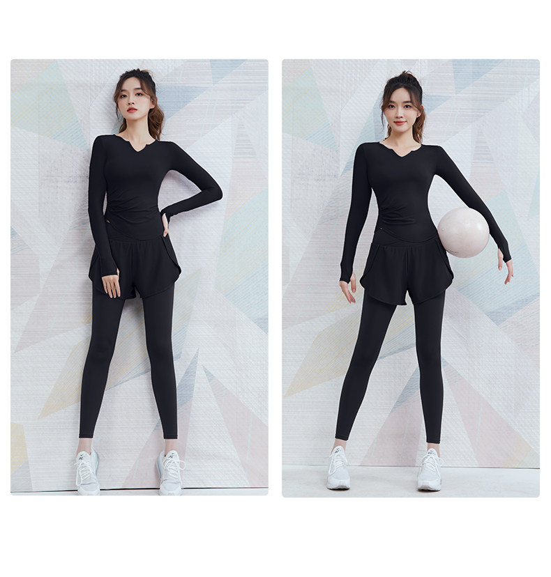 10-小V領褶皺長袖 V腰短褲假兩件_21.jpg