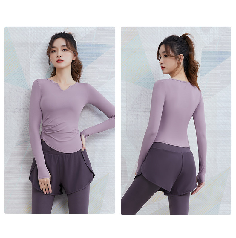 10-小V領褶皺長袖 V腰短褲假兩件_10.jpg