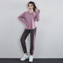 Running Suit Women Autumn winter Morning Run Fitness Fashion Temperament Slim Net Red Beginner Sports Speed Dry Yoga Clothes