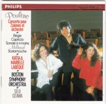 Seiji Ozawa Boston Symphony Labeck Sisters Planck Concerto for Two Pianos