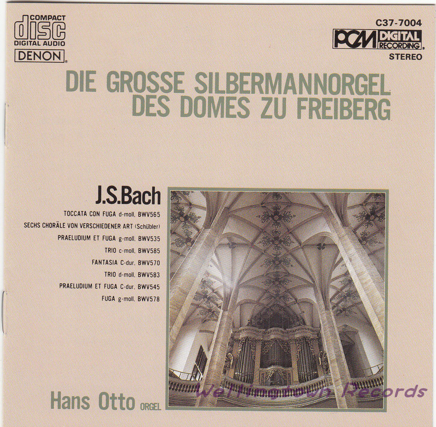 Otto Bach's Organ Works 3,800 yen