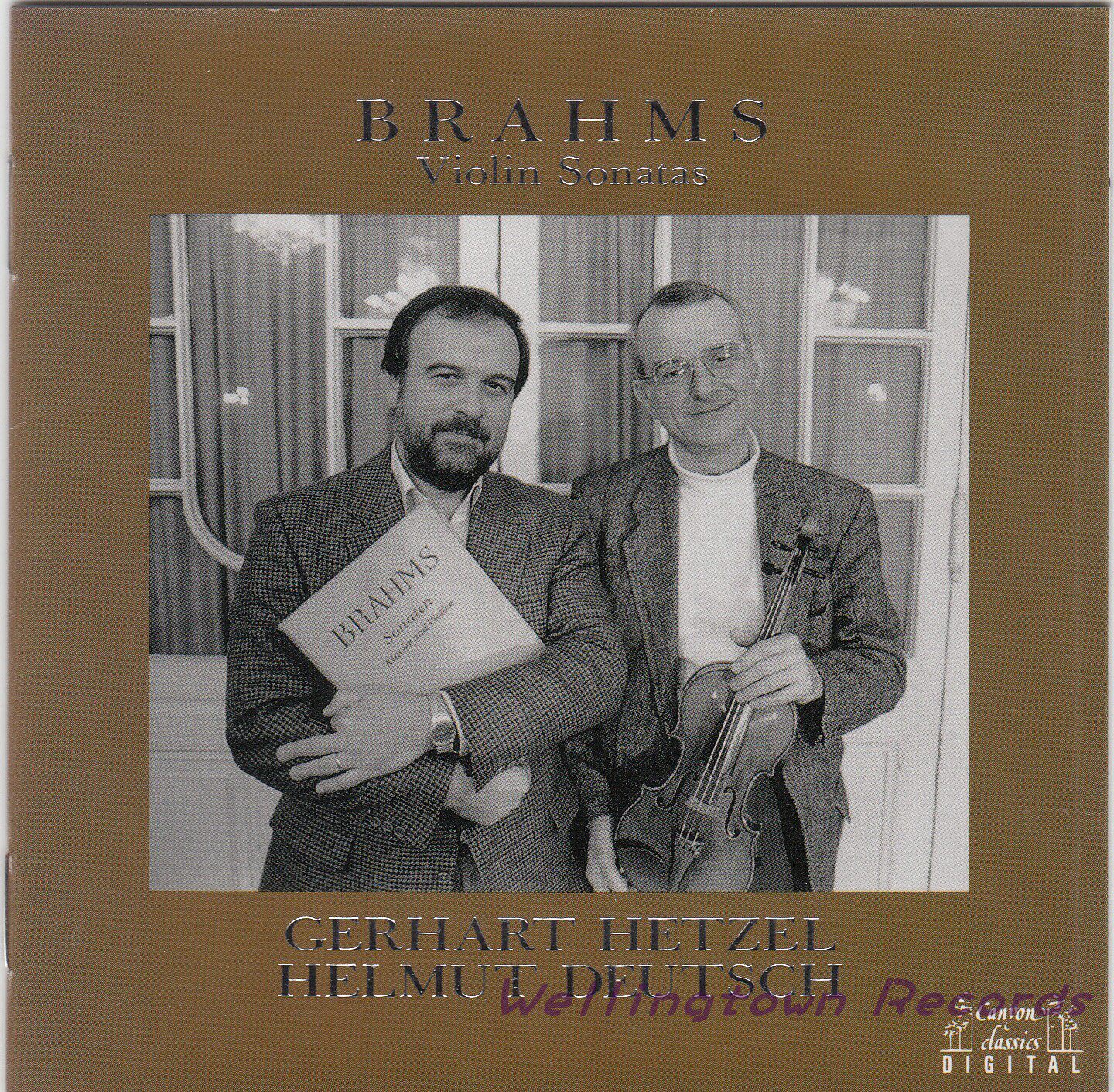 Hetzel Hetzel Deutsch Brahms Violin Sonatas