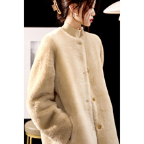 PC0721994 Autumn Winter Share Limited Special Selection ~ Quality European Merino Wool Fur Coat