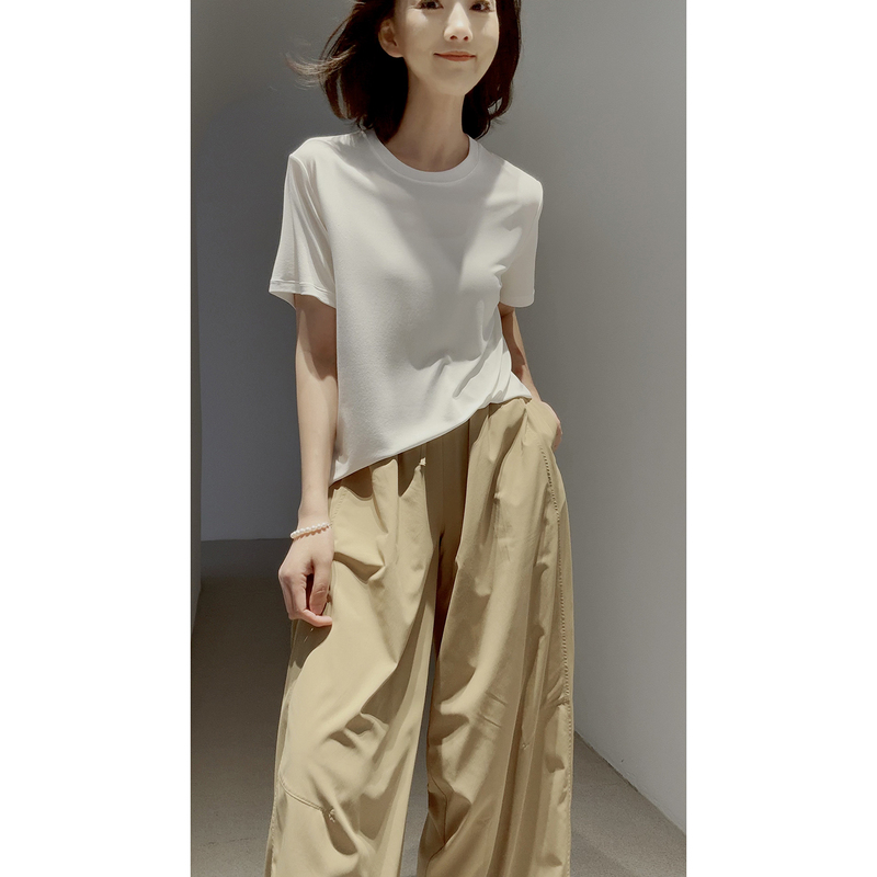 A Must-Have for Hot Weather! Strong-Twist Capsules Are Here【Silk Knitwear】 ▪ Double-Sided High-Weight】26 Summer/Loose-Fitting Base T-Shirt
