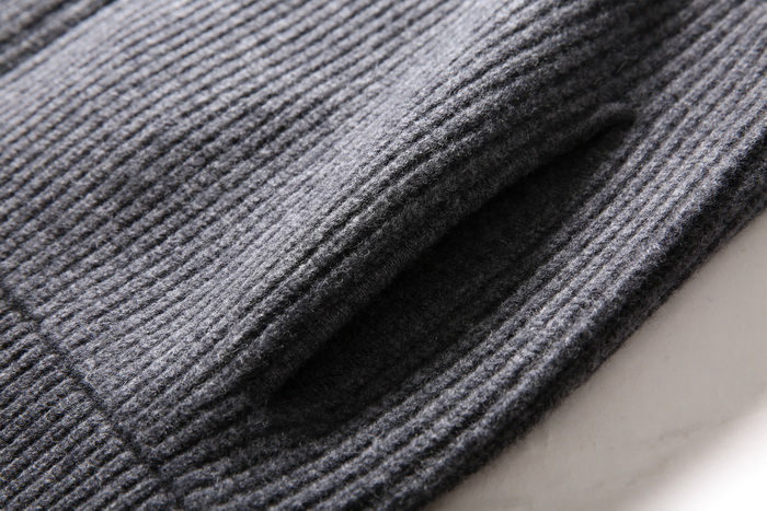 戎 [ZZ0629019] nam doanh nhân hạng nặng áo len cashmere ba chiều dày len áo khoác nam trung niên