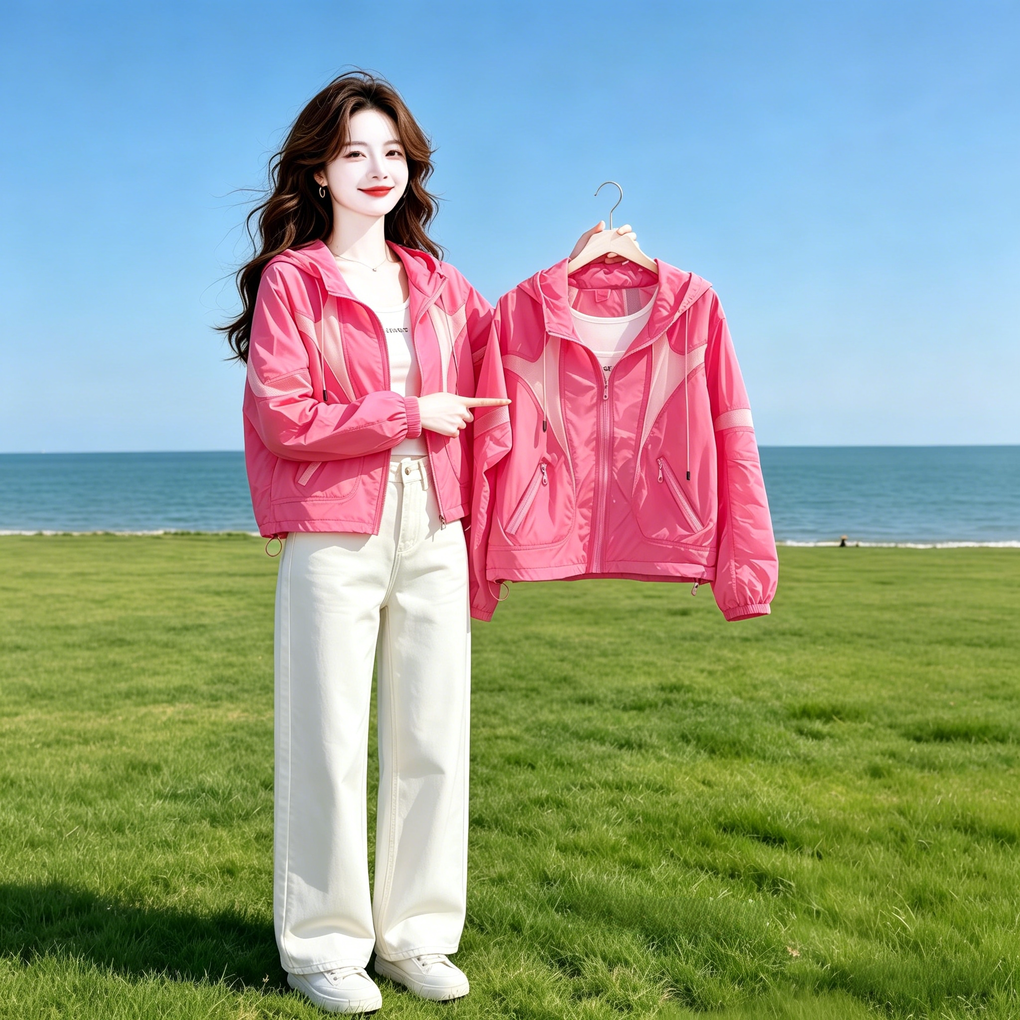 2026超火洋气外套时尚减龄夏季新款独特设计感多巴胺轻薄防晒上衣