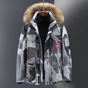 禅羽正品男装保暖白鸭绒羽绒服男士外套