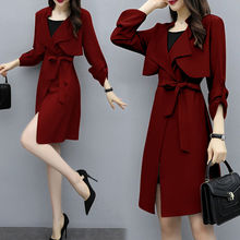 禅羽正品秋季风衣中长款女士薄款大衣外套