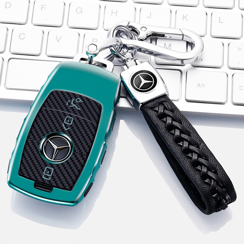 Special Mercedes C200l key sleeve GLC260 GLA200glk GLS400 GLE carbon fiber key sleeve buckle