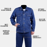 Джинсовый искусственный износостойкий хлопковый летний комбинезон