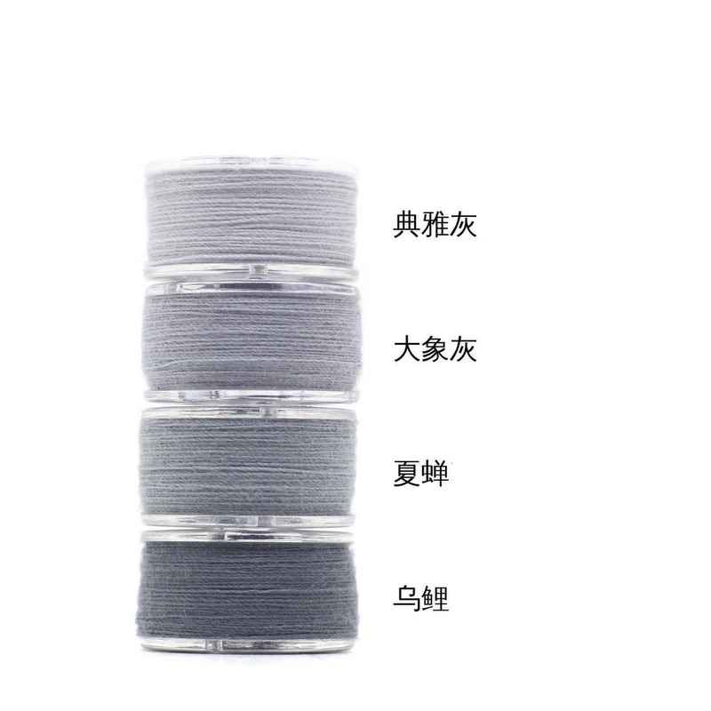 Free Needle Light Gray 402 Sewing Thread Set 4 Colors 45m Left and Right/Roll Clothes Sewing Thread Hand Sewing Machine Sewing Polyester Thread