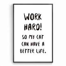 Shovel the self-cultivation of the shovel officers reasons for working hard cat slaves and dog slaves narration inspirational decorative paintings