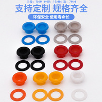 Production of clothing black plastic chicken eye diameter 7MM plastic eye pressing edge eyelid leather transparent chicken eyebuckle