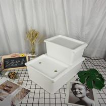 Live turtle seedling hair color box Buddha crocodile turtle view back Medaka guppy feeding box storage box black and white hair color box