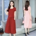 Váy cotton ngắn tay nữ mùa hè 2020 phiên bản Hàn Quốc mới của bộ đồ thời trang váy hai dây mùa hè - váy đầm