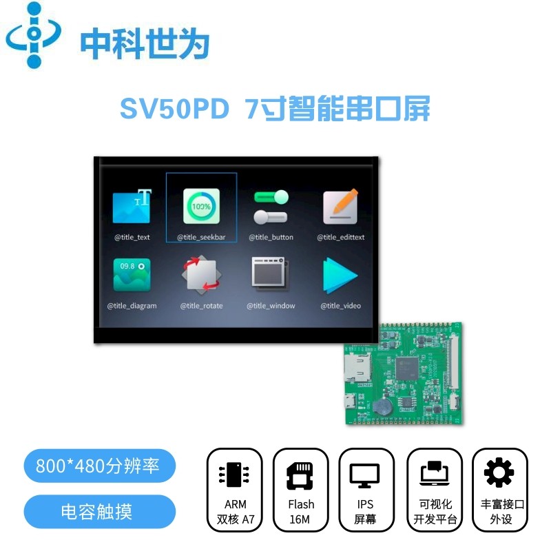 SV50PDLinux serial interface screen core board secondary development SSD212 for the Raspberry Pi industrial computer 7 inch serial interface screen