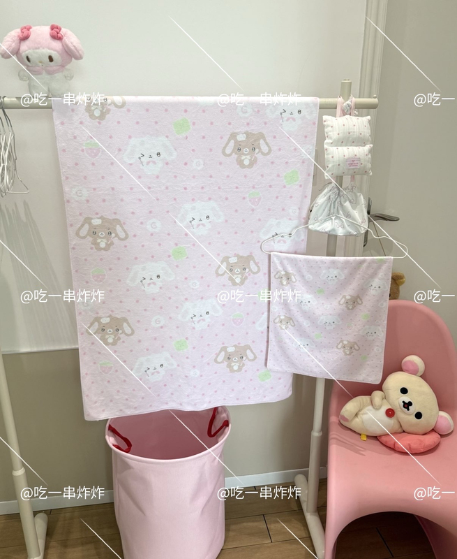 Dessert Rabbit Towel Bath Towel Microfiber Cute Skin-Friendly·Eat a String of Fried Snacks Original LAOSHU Dessert Rabbit Towel Bath Towel Microfiber Cute Skin-Friendly·Eat a String of Fried Snacks Original LAOSHU