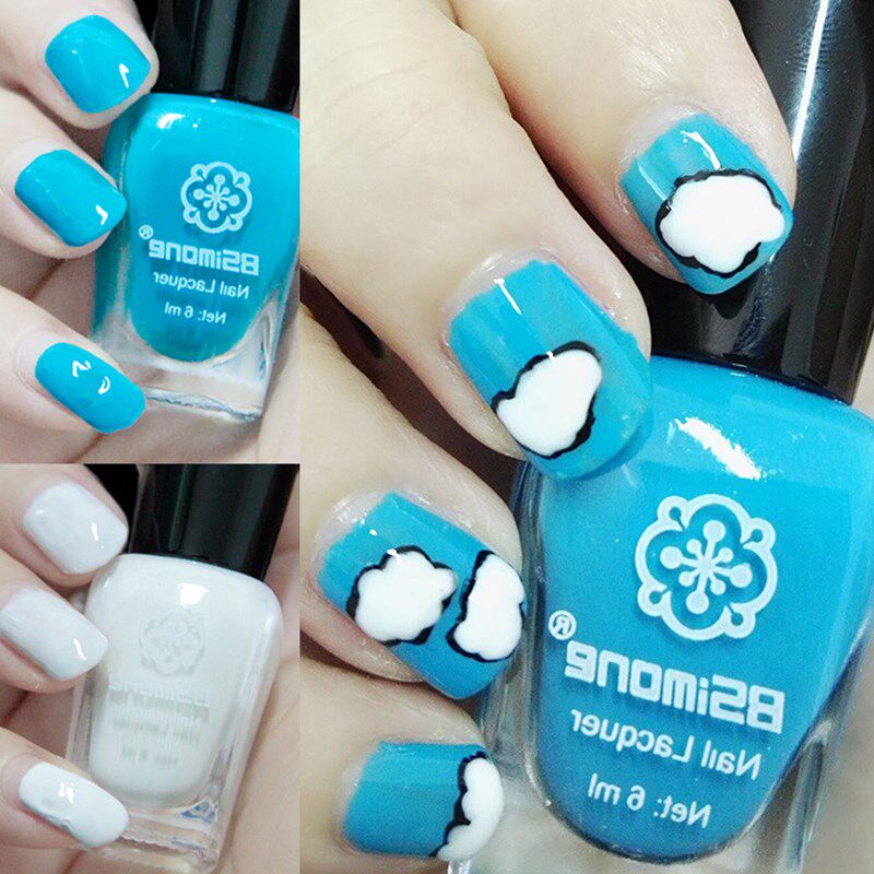 S.A 无味无毒环保Q版SA水性可剥可撕指甲油撕拉式指甲水 清新豆绿