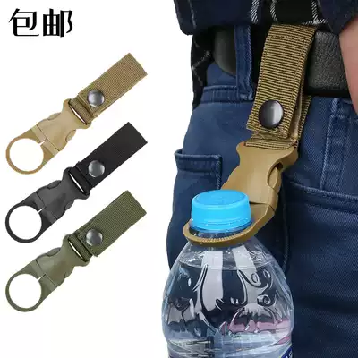 Outdoor Seiko nylon webbing water bottle buckle Water bottle clip buckle Multi-function carabiner Portable mineral water hanging buckle