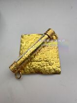 Privately customized pure gold amulet tube Taku Luang Phor Songchai Shiquan Fuwen Thai Buddha amulet double hanging triple hanging
