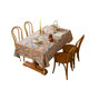 New American floral fabric tablecloth, high-end, thickened tablecloth jacquard, ຜ້າຕາຕະລາງກາເຟ, ຜ້າຄຸມຕາຕະລາງສີ່ຫລ່ຽມ