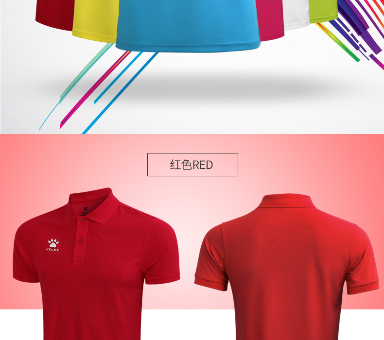 Áo thể thao PoLO Áo ngắn tay nam Summer Lapel Quần áo bảo hộ lao động kelme Đội Mặc áo Polo Áo thun Calmet áo polo unisex