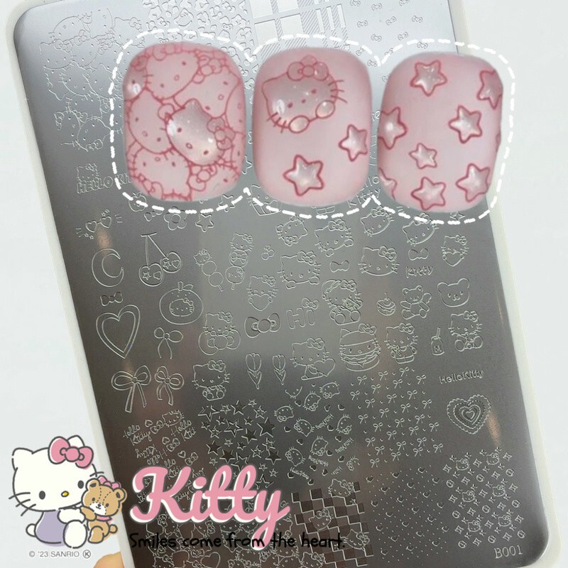 Style Valley Kitty Cat Steel Plate Transfer Nail Art Steel Plate Floral Butterfly Fireworks Hollow Christmas Snowflake Tool