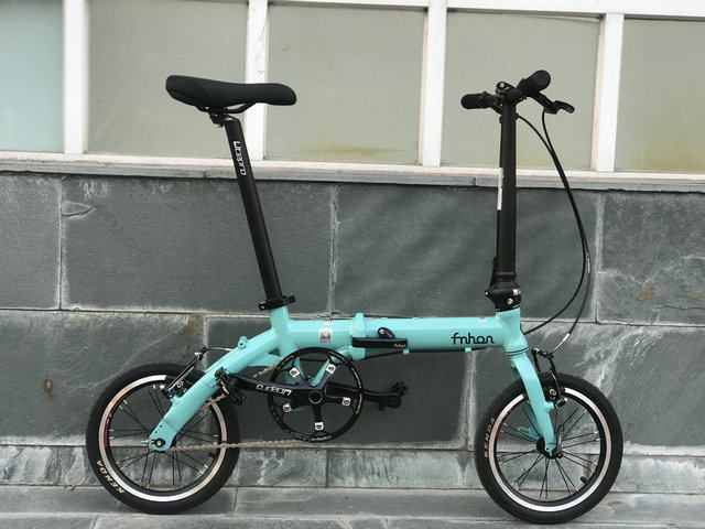 Fengxing 412 aluminum alloy folding bicycle Ultra-light portable external three-speed modification 14-inch adult variable speed DIY bicycle