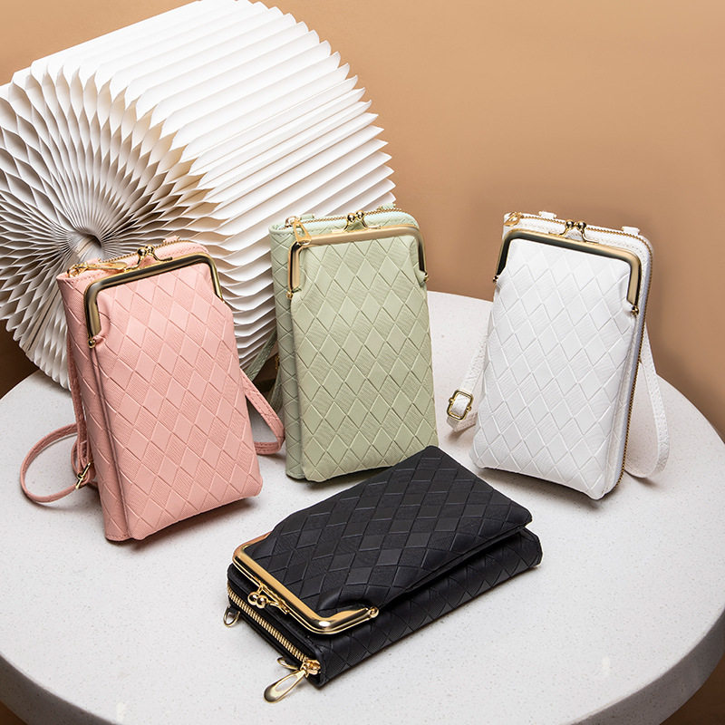 压花手机包2022ladiesbag女包时尚百搭手机包外贸女
