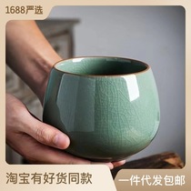 Home Desktop Trash Cans Trash vat table Upper snacks Bucket Tea Table Water Peel Cylinder ceramic Big litter Box Bowl