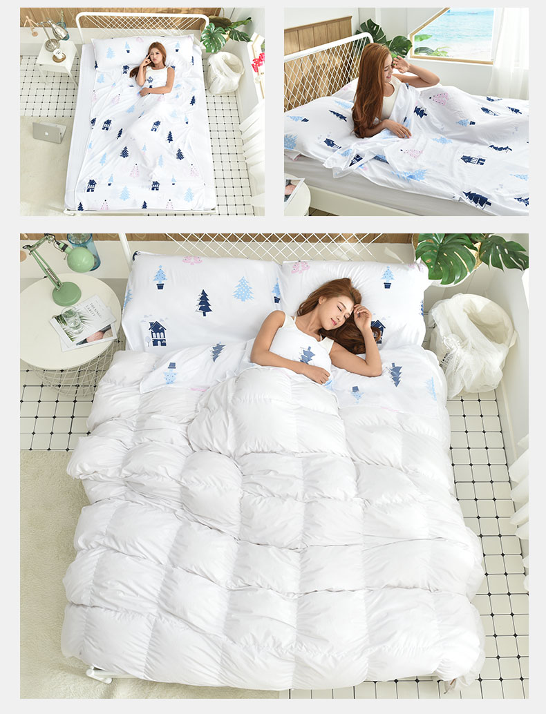 Du lịch qua túi ngủ bẩn di động trong nhà đôi khách sạn đơn du lịch khách sạn chống bẩn chăn bông tấm bông rửa - Túi ngủ túi ngủ hình thú người lớn