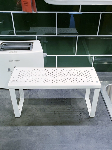 Теплый ikea Ikea Warrera Shelf Plug -в стальном приюте для хранения на полке пластина кухонная стойка бесплатная доставка