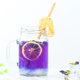 Сухой бабочка Douhua Dry Flower Milk Tea Shop Special Blue Butterfly Flower Tea Запеченное пигмент пигмент пигмент пигмент не -баттерфлайский порошок цветочный чай